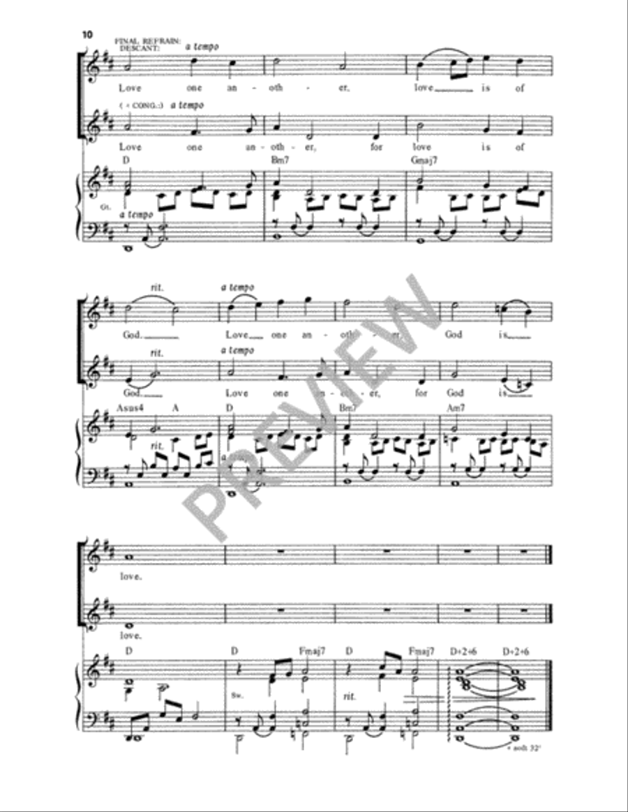 Love One Another Love One Another Unison Choir scores gallery preview page 11