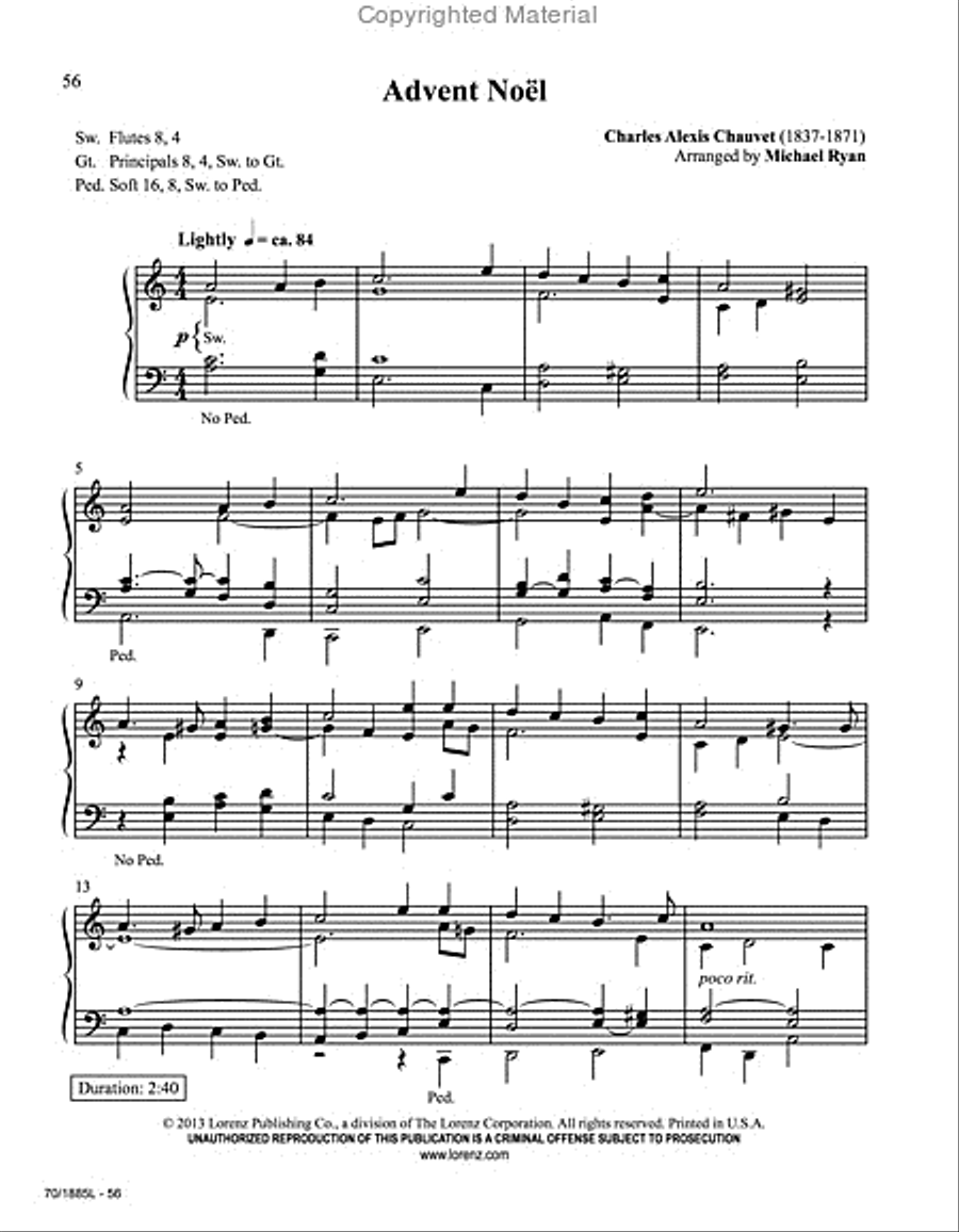Easy Organ Library, Vol. 56 Organ Solo scores gallery preview page 2