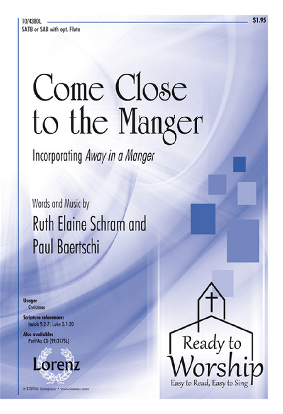 Come Close to the Manger 4-Part scores gallery preview page 1