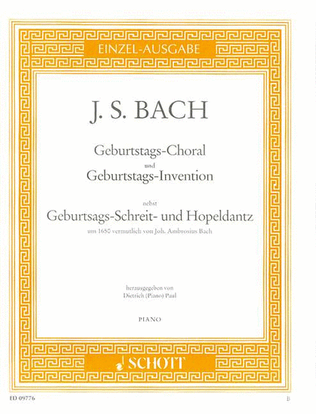 Bach Js Geburtstags-choral S.pft
