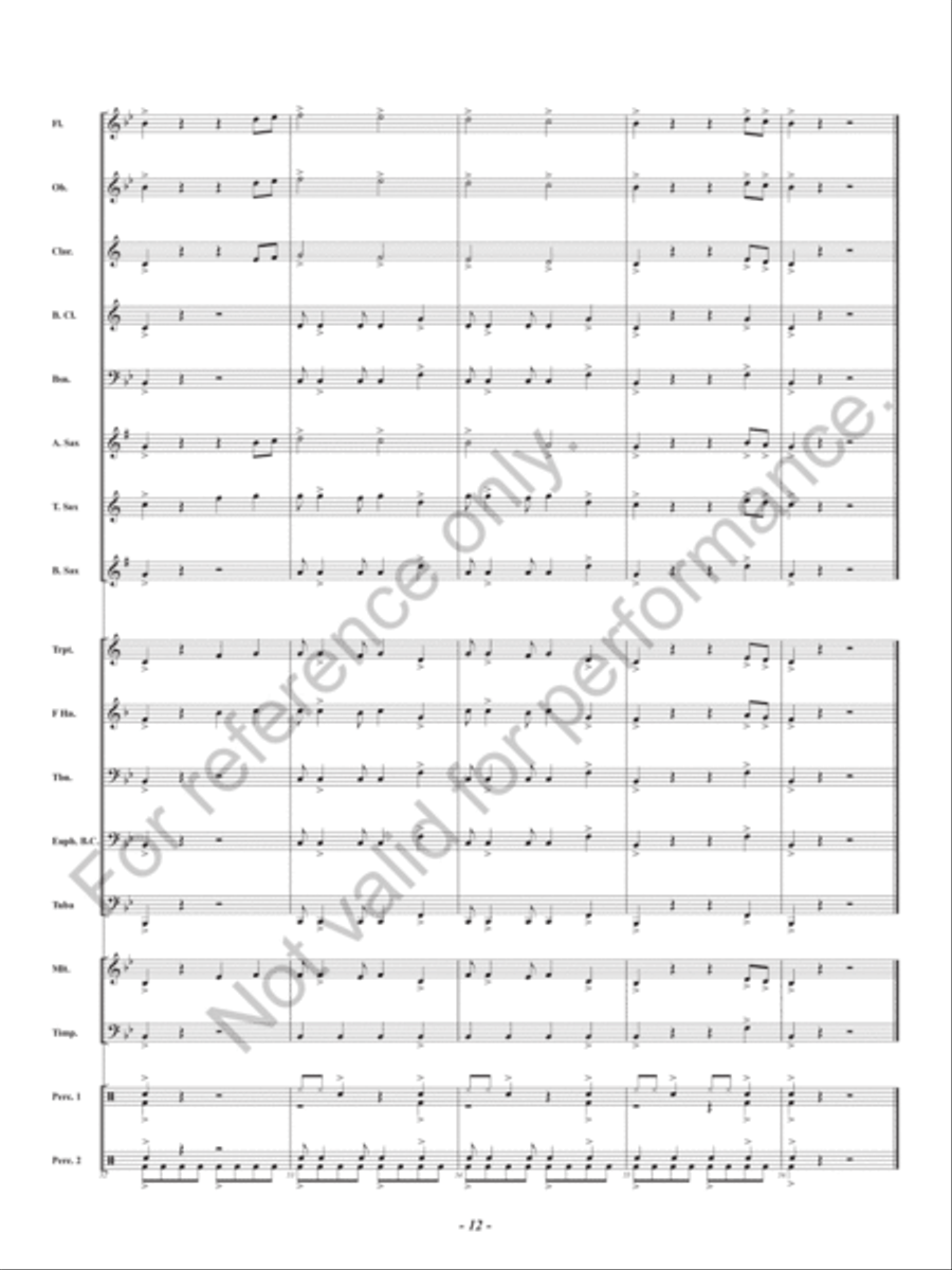 Kye Kye Kule Kye Kye Kule Concert Band scores gallery preview page 13