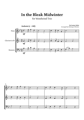 In the Bleak Midwinter (Flute, Clarinet and Bassoon) - Beginner Level