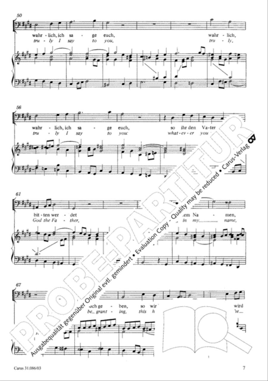 Truly, truly I say to you (Wahrlich, wahrlich, ich sage euch) 4-Part scores gallery preview page 8