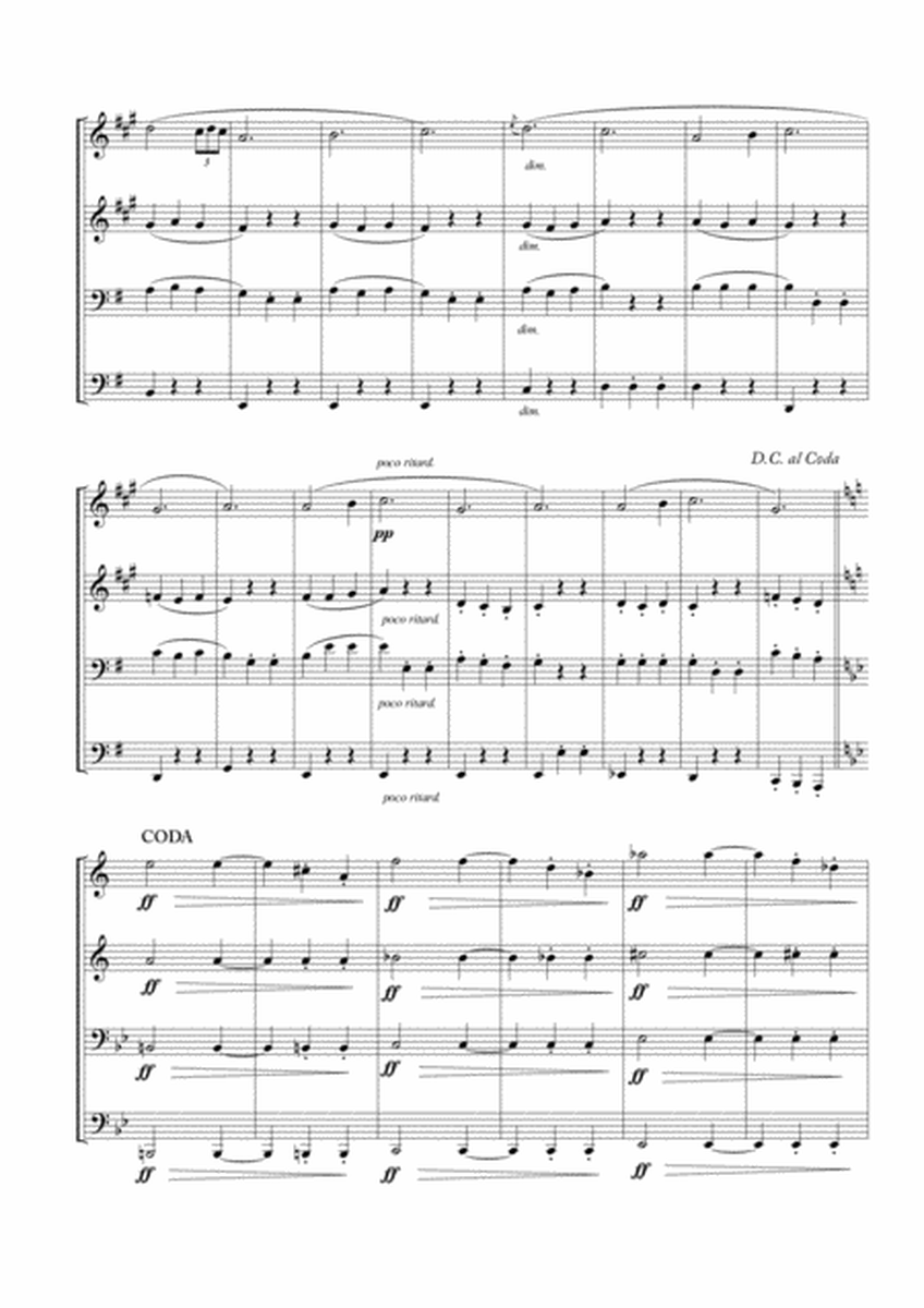 Slavonic Dances No. 8 Op. 46 for Brass Quartet image number null