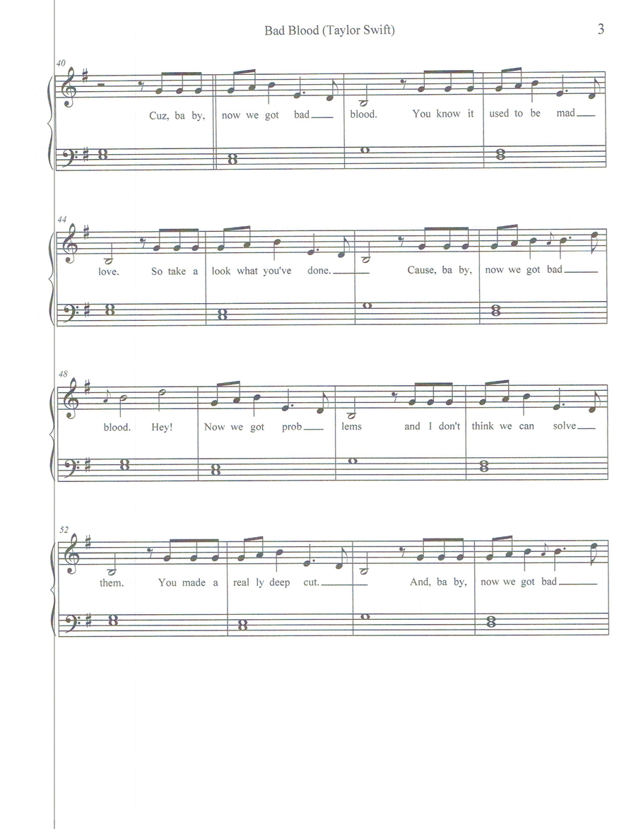 Bad Blood Small Ensemble scores gallery preview page 3