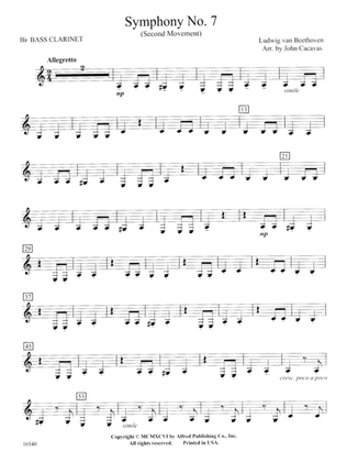 Symphony No. 7 (Second Movement): B-flat Bass Clarinet