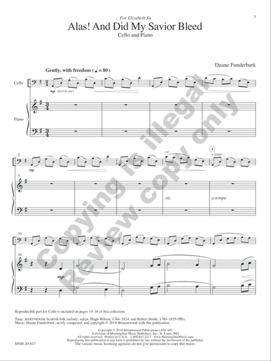 Two Pieces for Cello and Piano Piano Accompaniment scores gallery preview page 3