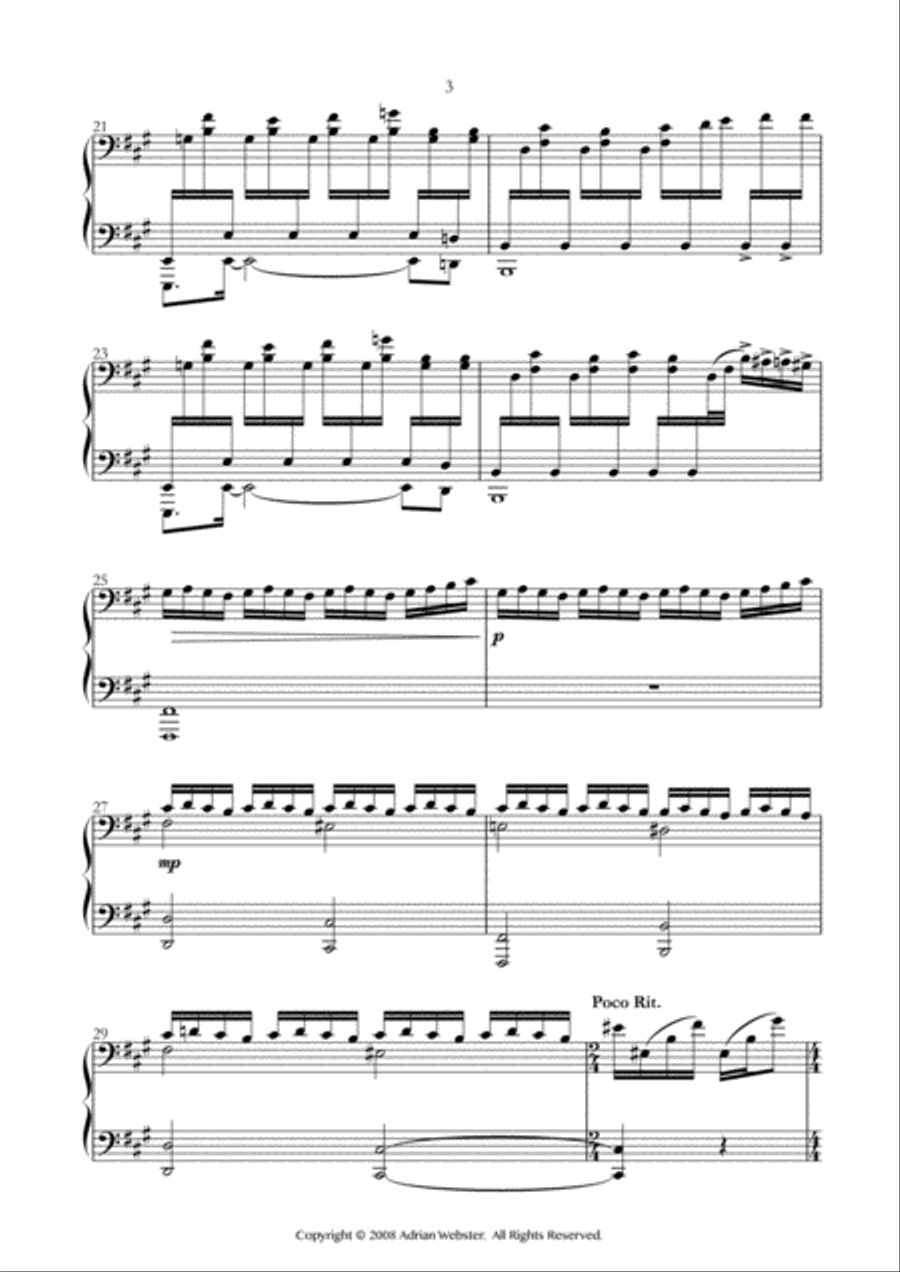 Random Acts - CrusaderBeach - Beautiful Dramatic Piano Solo Piano Solo scores gallery preview page 3