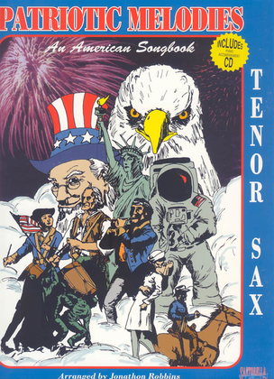 Book cover for Patriotic Melodies for Tenor Sax with CD