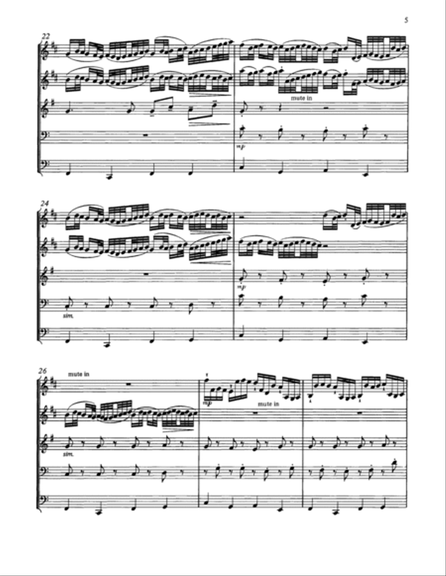 Kanon - Full Score Brass Ensemble scores gallery preview page 3