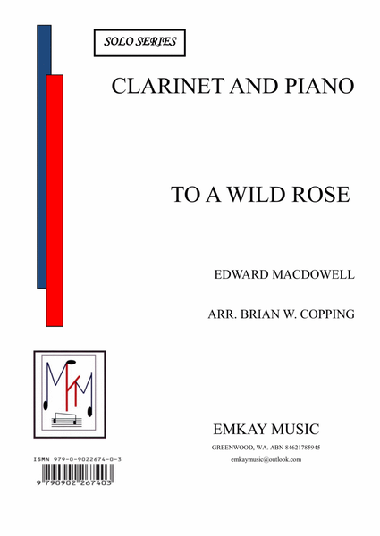 TO A WILD ROSE – CLARINET AND PIANO image number null