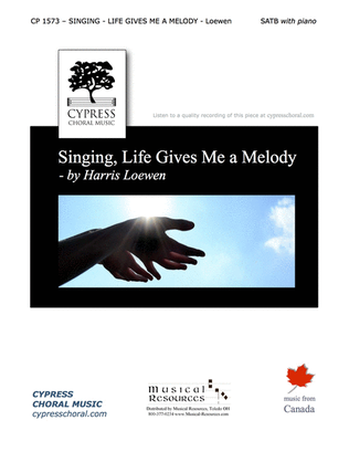 Book cover for Singing, Life Gives Me a Melody