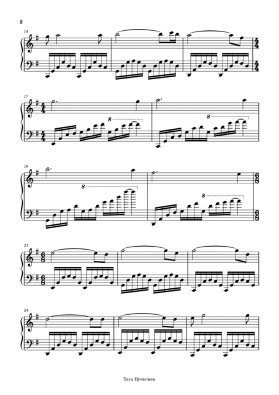 We Leave Together Piano Solo scores gallery preview page 2