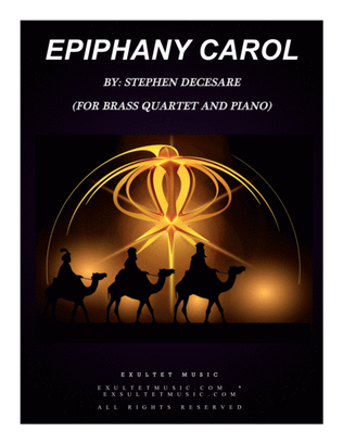 Book cover for Epiphany Carol (for Brass Quartet and Piano)