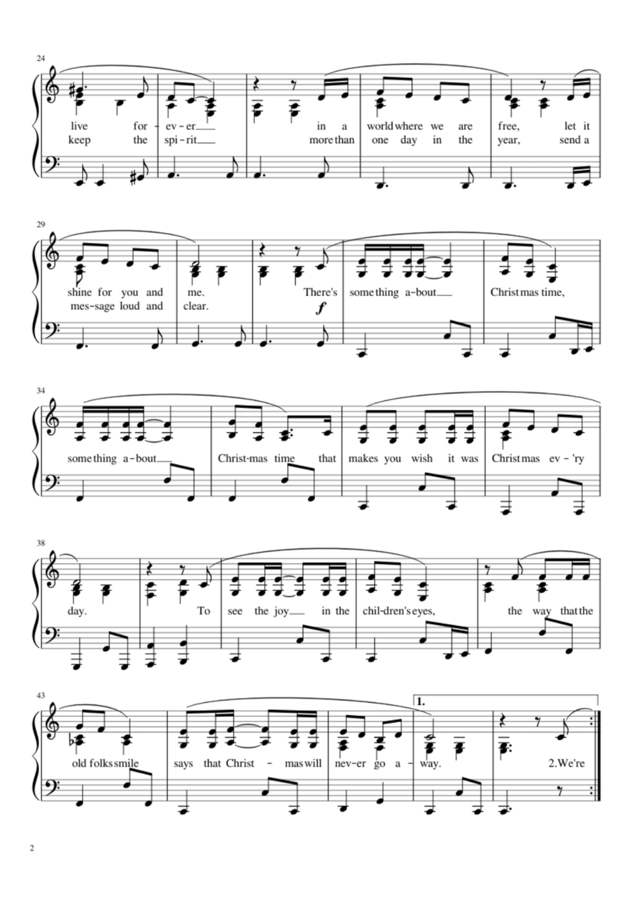 Christmas Time Easy Piano scores gallery preview page 2