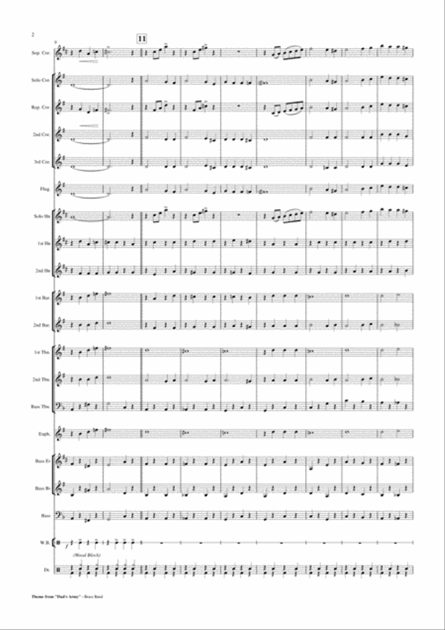 Who Do You Think You Are Kidding Mr. Hit Brass Ensemble scores gallery preview page 3