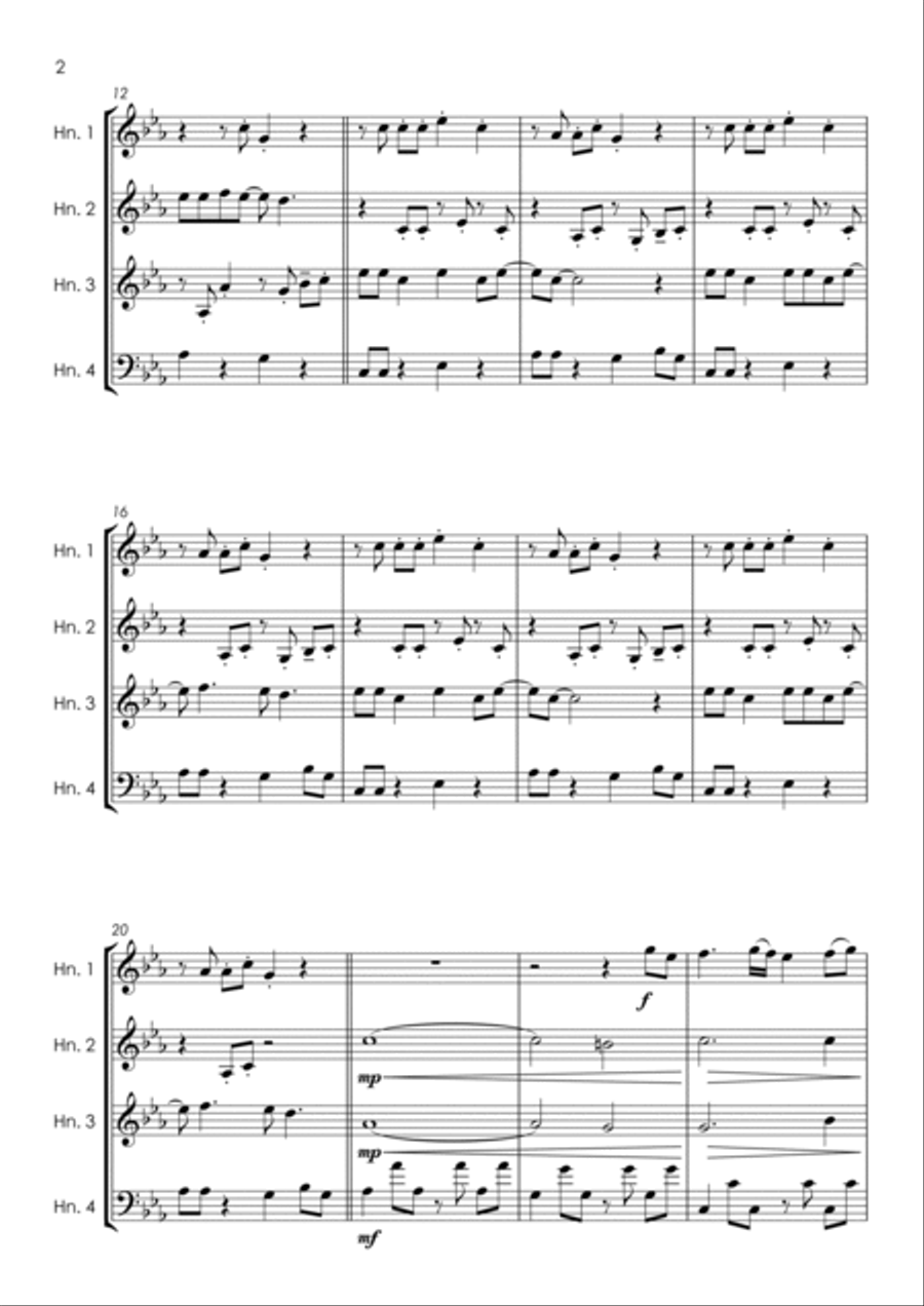 Sweet Dreams (Are Made Of This) Horn scores gallery preview page 4