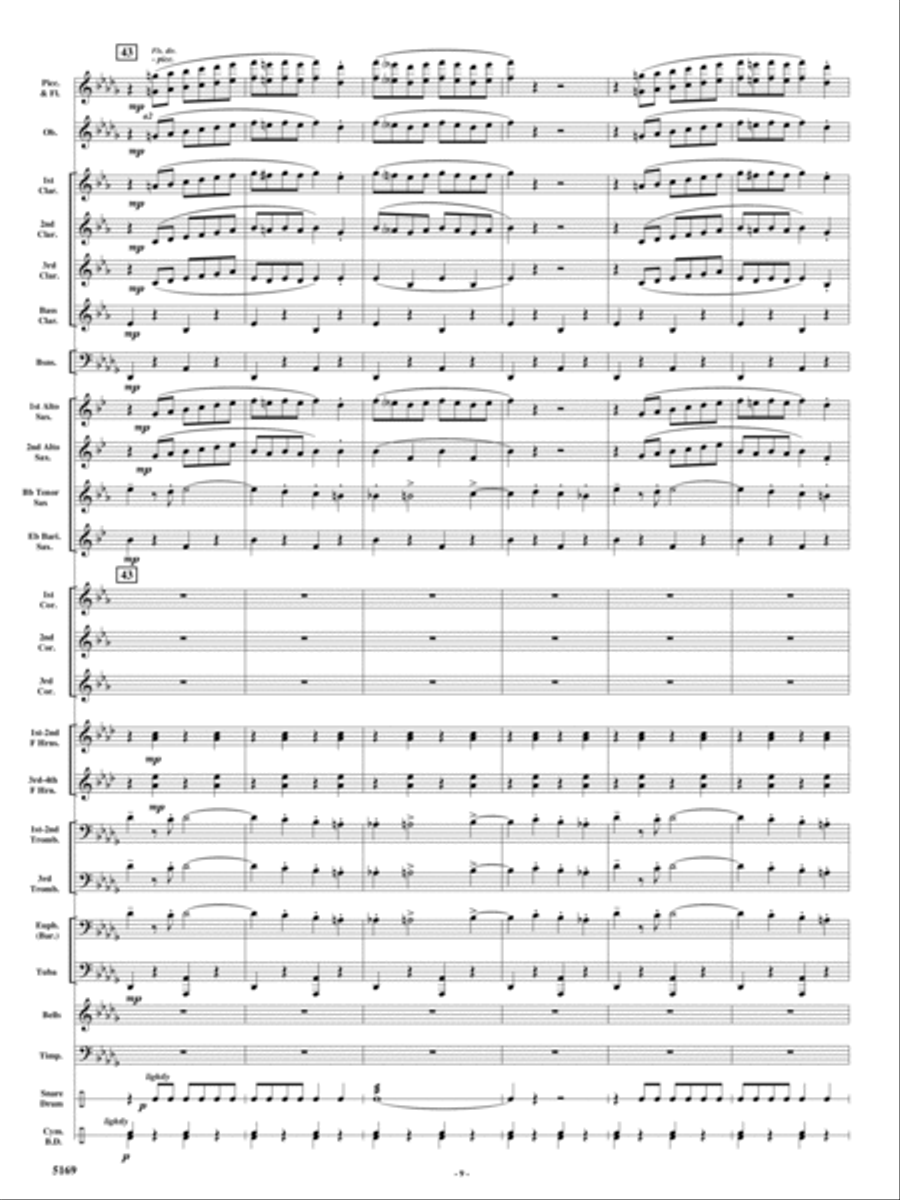 Rolling Thunder Concert Band scores gallery preview page 8