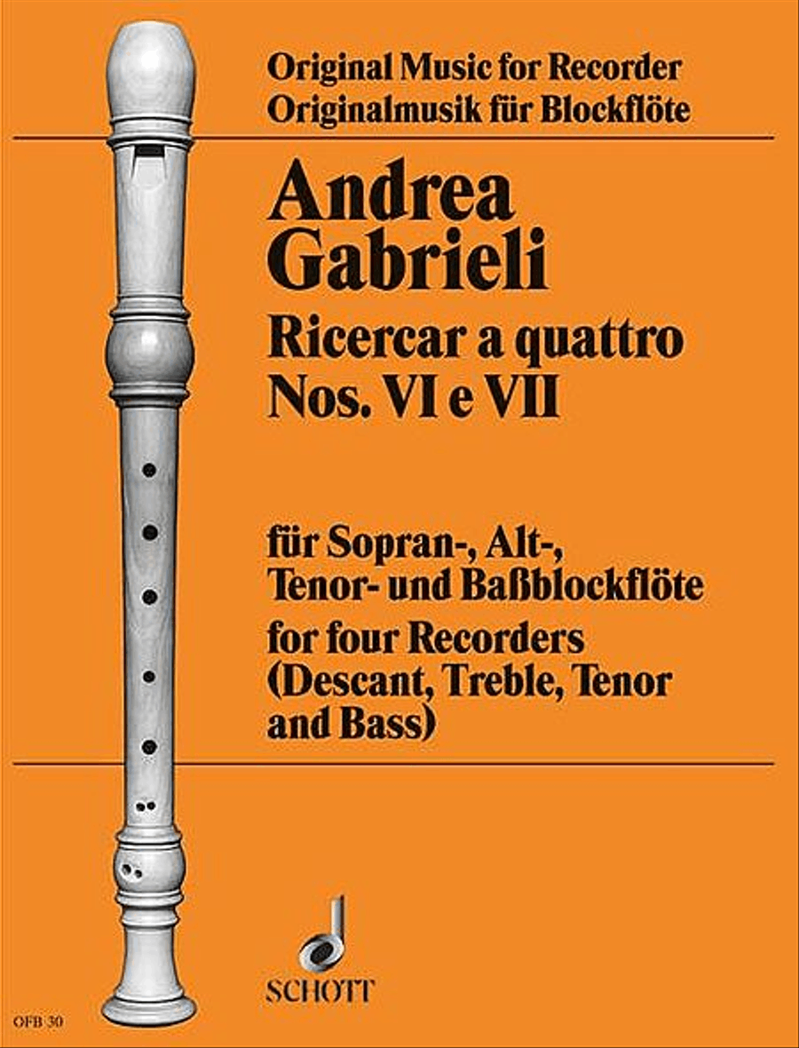 Ricercari Ricercari Recorder scores gallery preview page 1