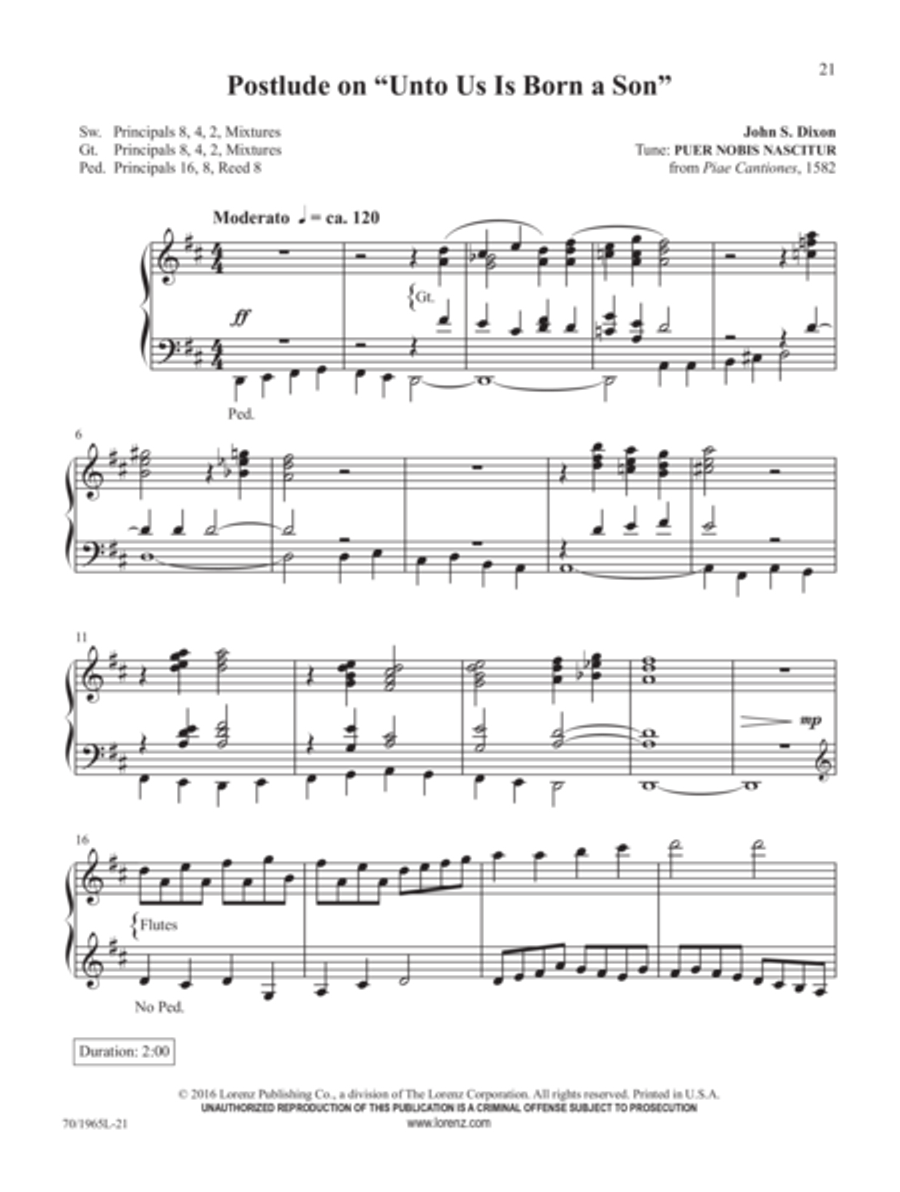 Christmas Presents for Organ Organ Solo scores gallery preview page 10