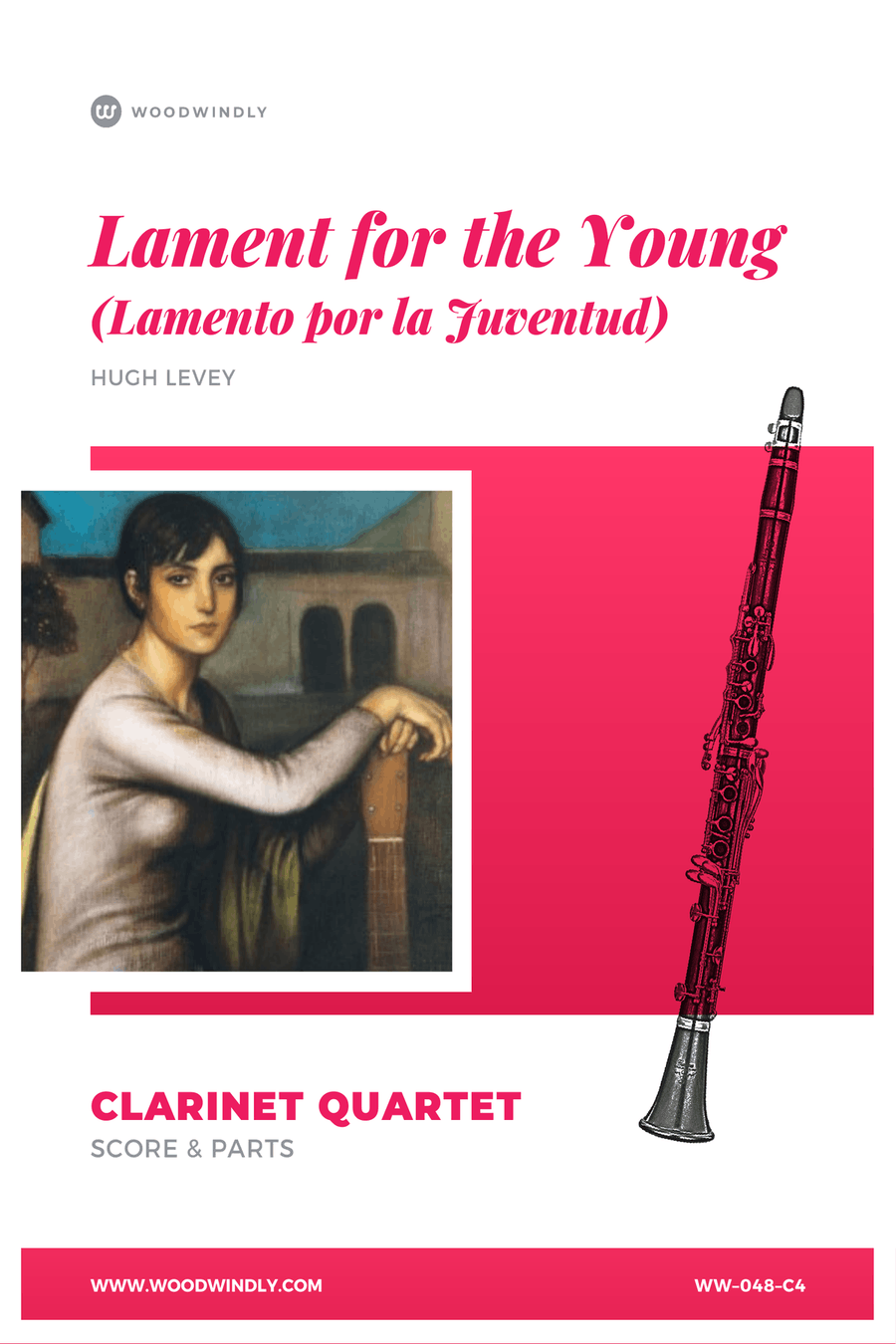 Lamento por la Juventud (Lament for the Young) - Clarinet Quartet Clarinet Quartet scores gallery preview page 1