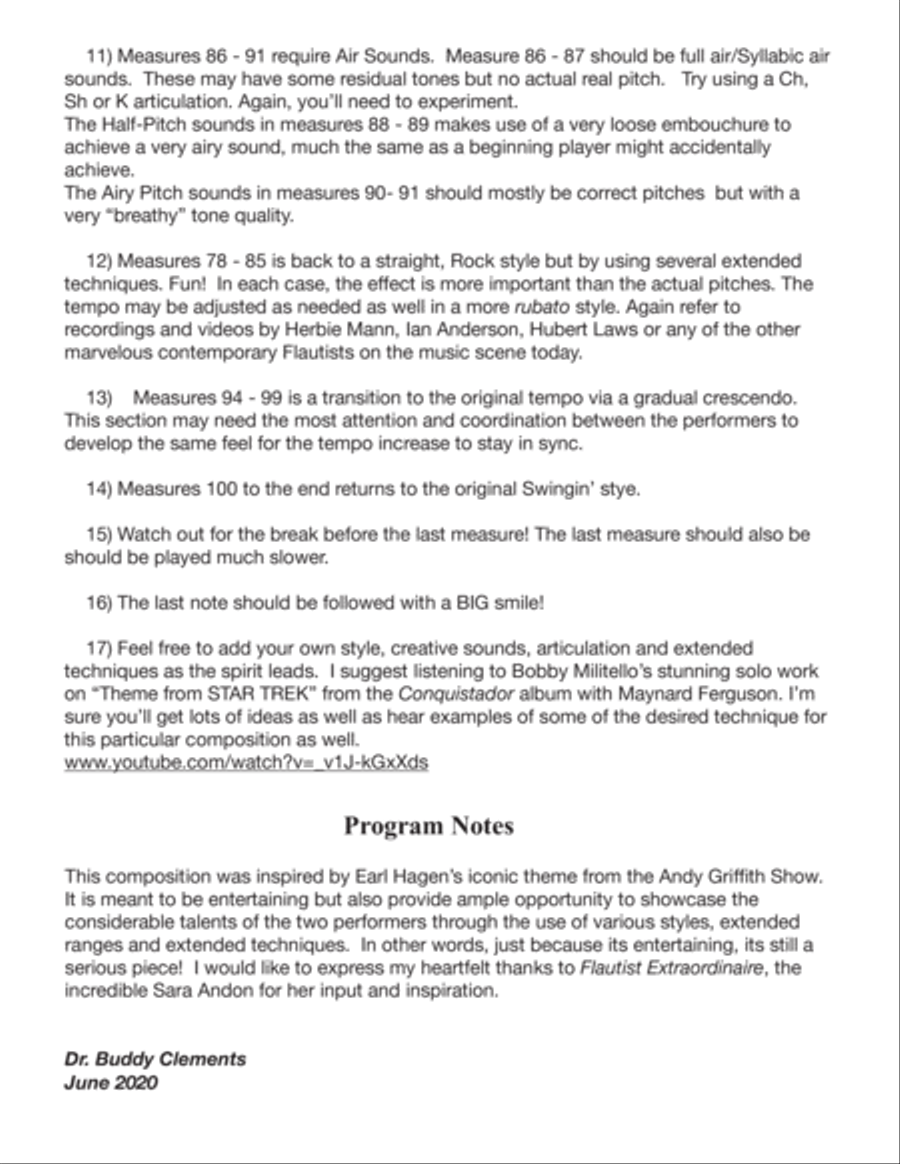 Swingin' to the Fishin' Hole Flute Duet scores gallery preview page 4