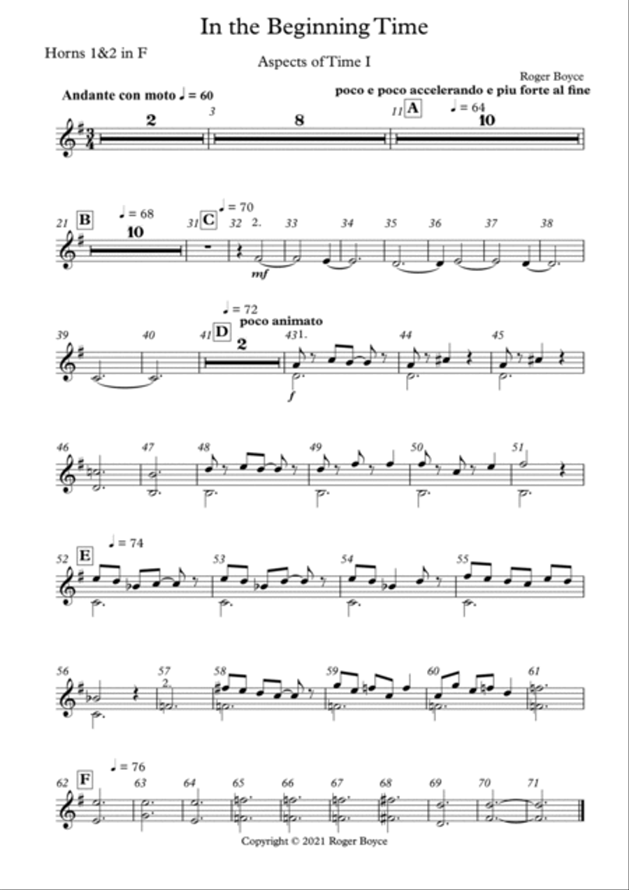 Aspects of Time - Parts Aspects of Time - Parts Full Orchestra scores gallery preview page 6