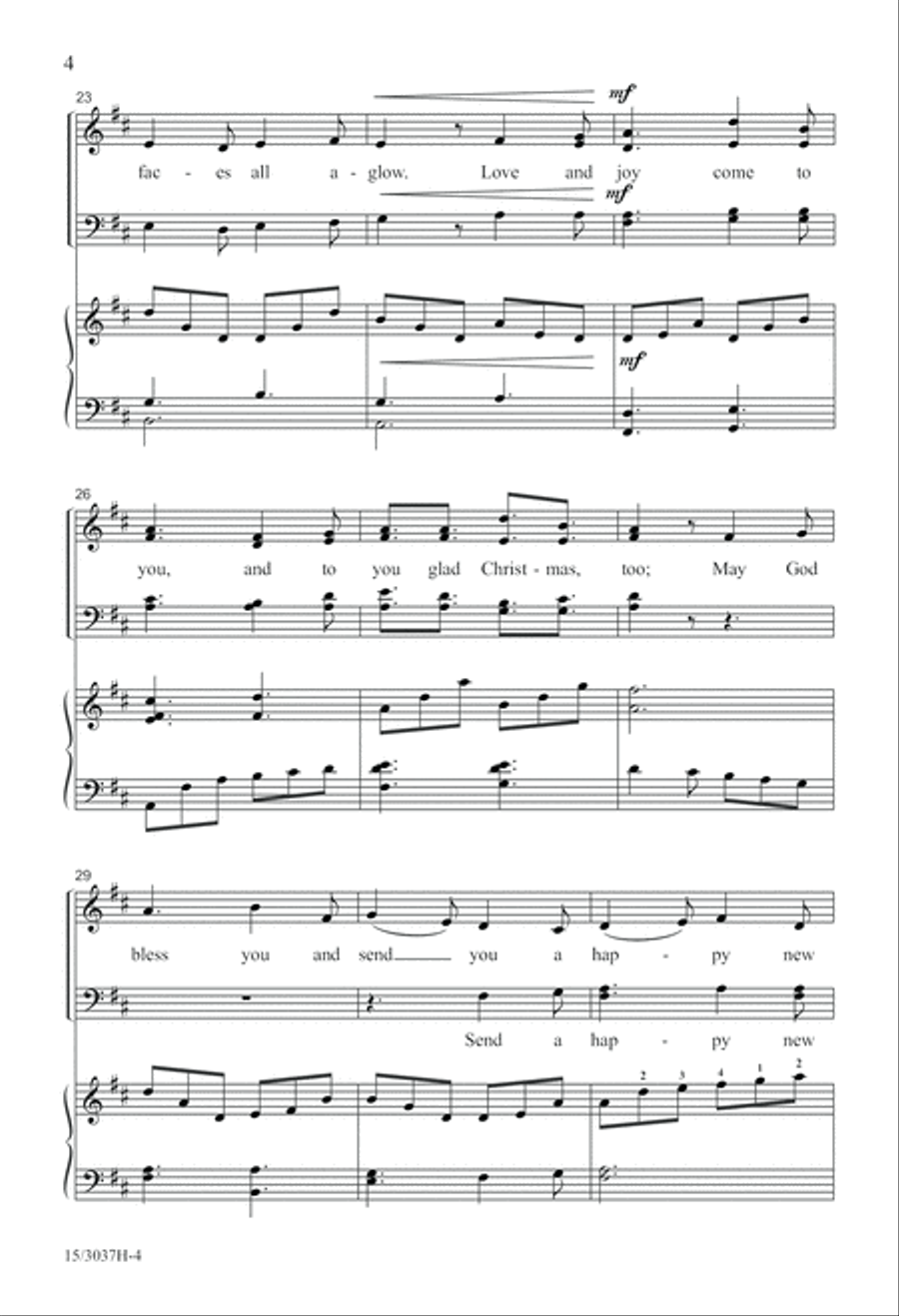 Here We Come A-Caroling Here We Come A-Caroling 4-Part scores gallery preview page 4