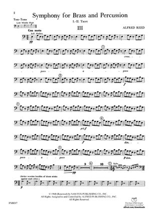Symphony for Brass and Percussion: Tom-Toms
