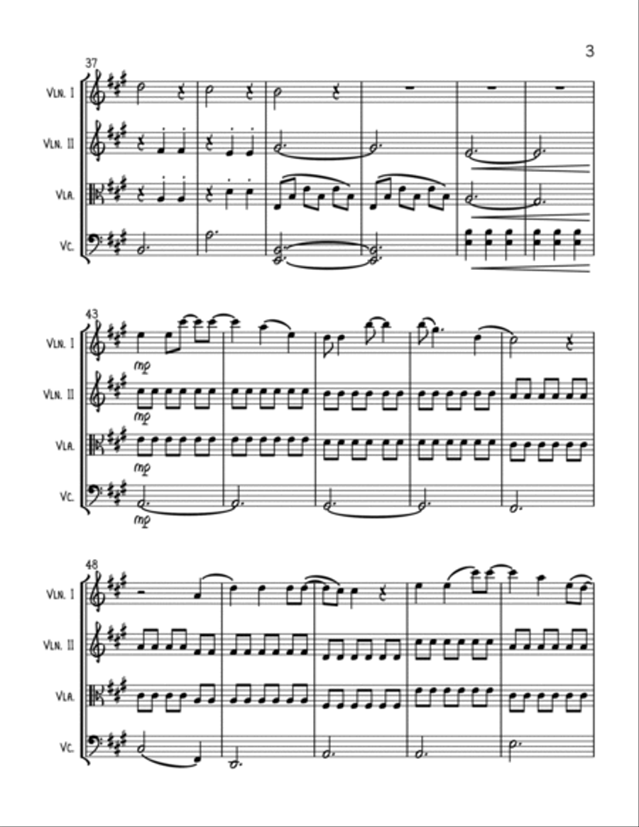 Tightrope String Quartet scores gallery preview page 3
