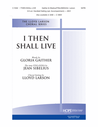 Book cover for I Then Shall Live
