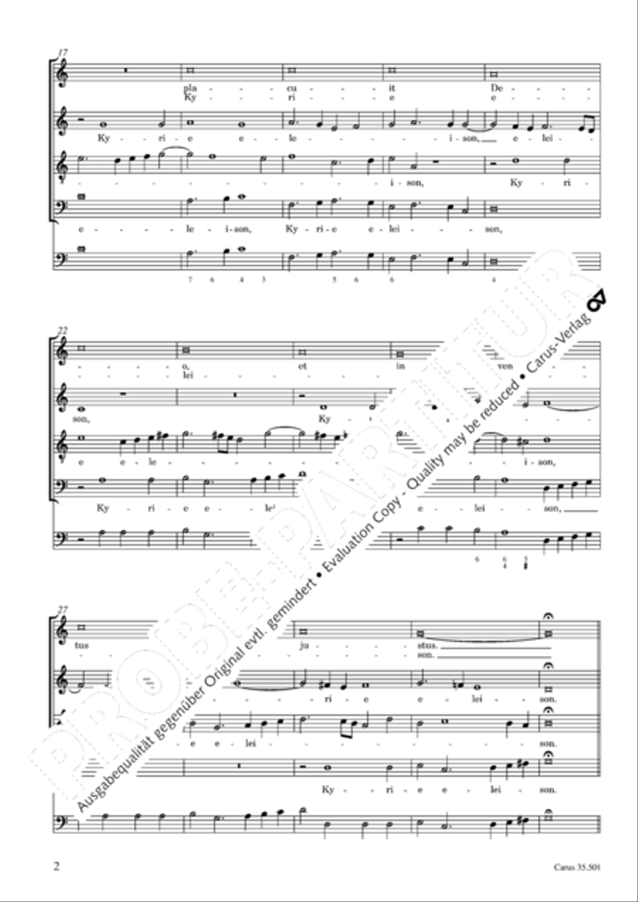 Palestrina: Masses and individual movements Score scores gallery preview page 17
