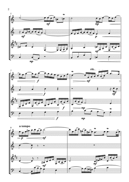 Prelude F-minor from ‘The Well-Tempered Clavier, Vol. 1’ for Woodwind Quartet image number null