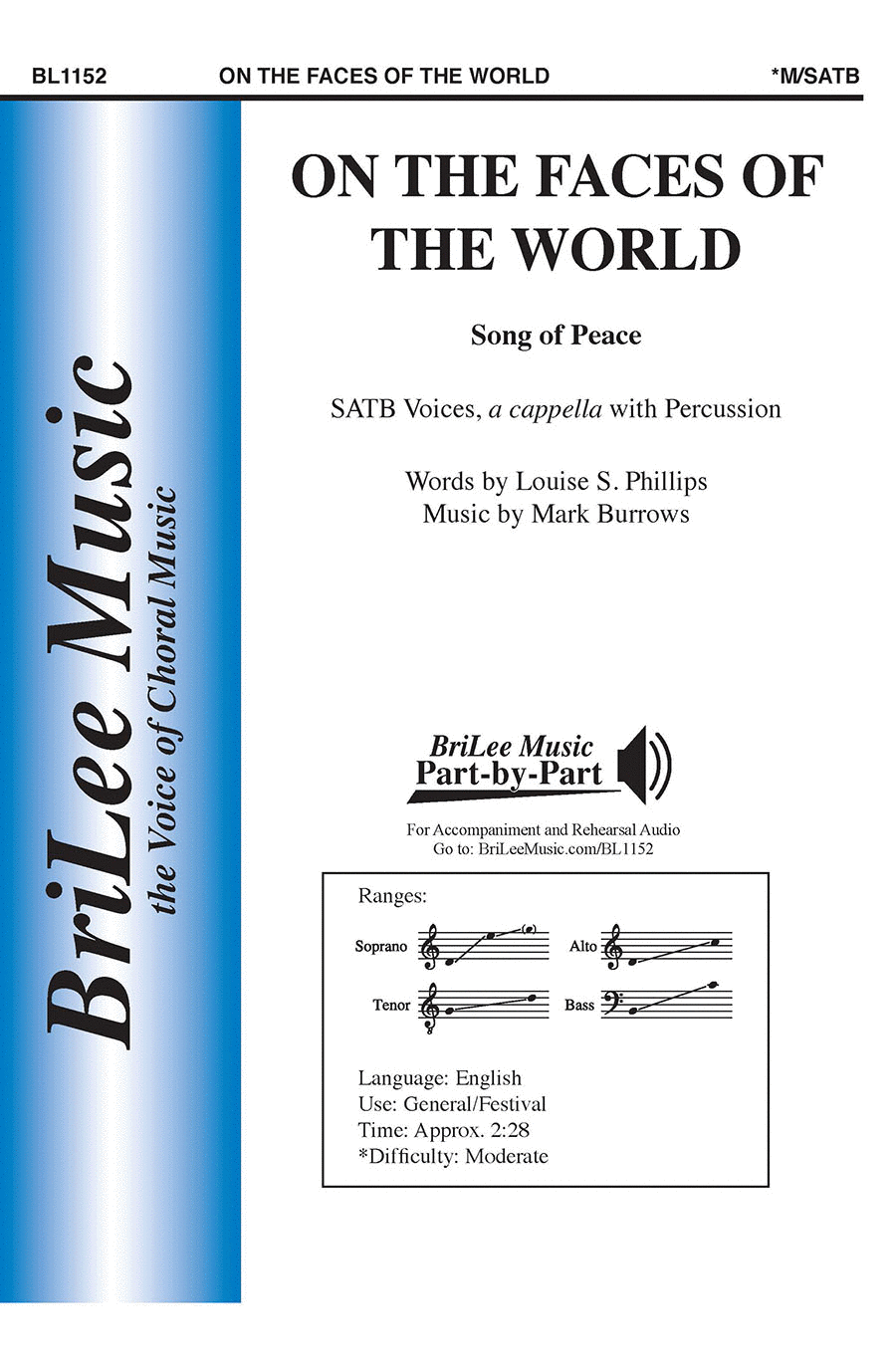 On the Faces of the World Choir scores gallery preview page 1