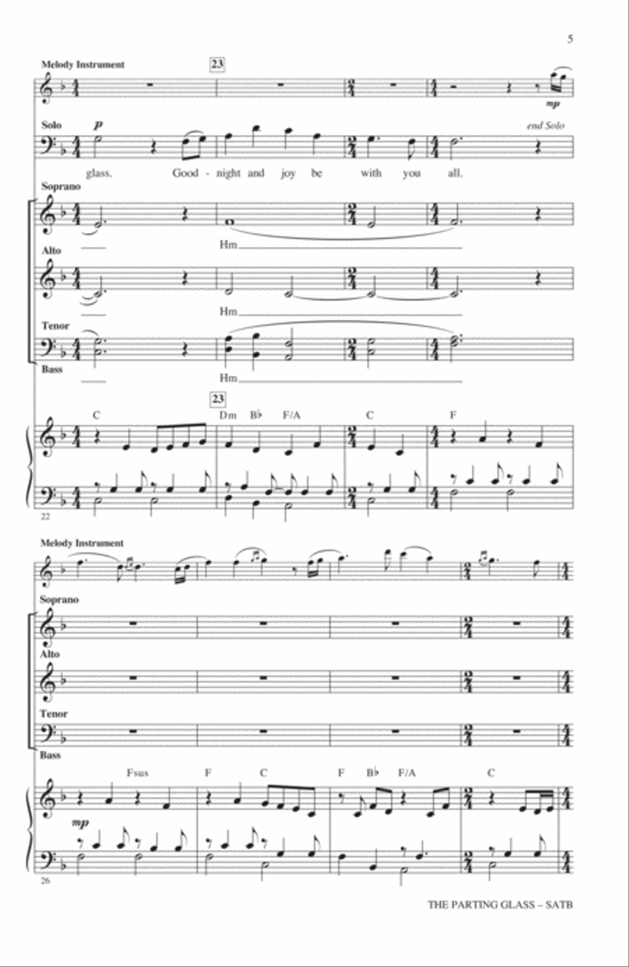 The Parting Glass The Parting Glass 4-Part scores gallery preview page 4