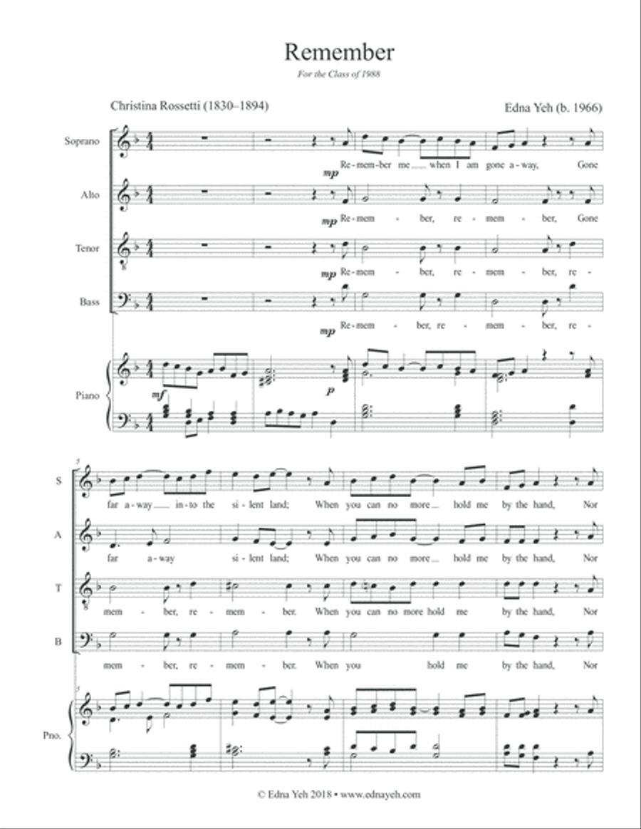 Remember 4-Part scores gallery preview page 3