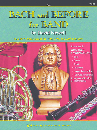 Book cover for Bach and Before For Band - Flute