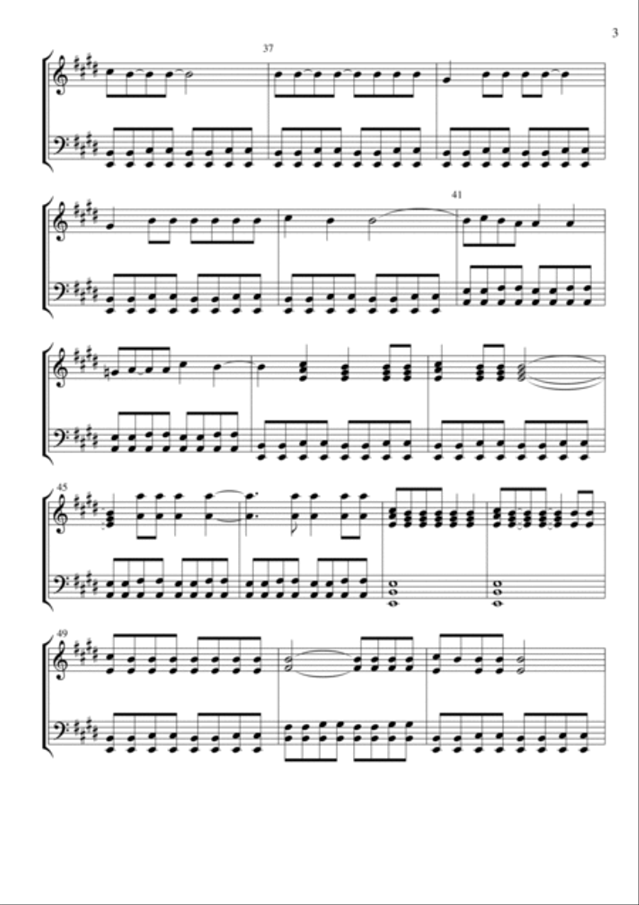 Walk Of Life Piano Solo scores gallery preview page 3