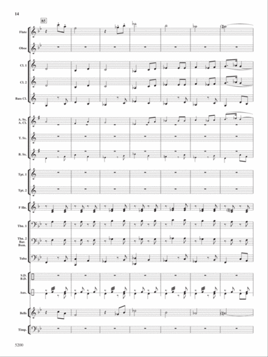 Los Banditos Concert Band scores gallery preview page 14