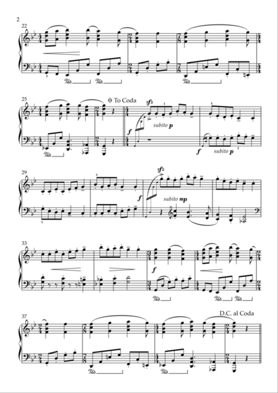 Gaudete Piano Solo scores gallery preview page 2