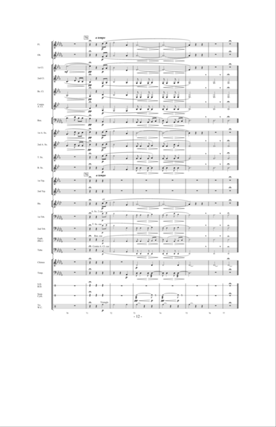 Silent Noon Silent Noon Concert Band scores gallery preview page 11