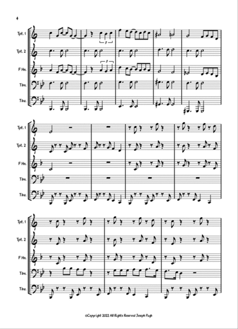 You've Lost That Lovin' Feelin' Brass Ensemble scores gallery preview page 4