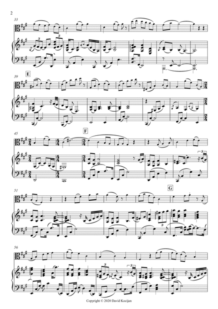 Menuet II - EASY (viola & piano) image number null