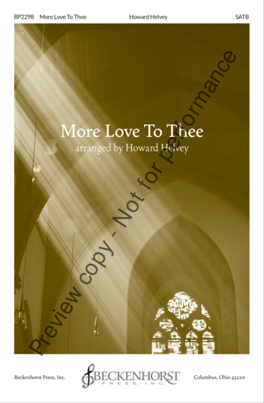 More Love To Thee - Helvey 4-Part scores gallery preview page 2