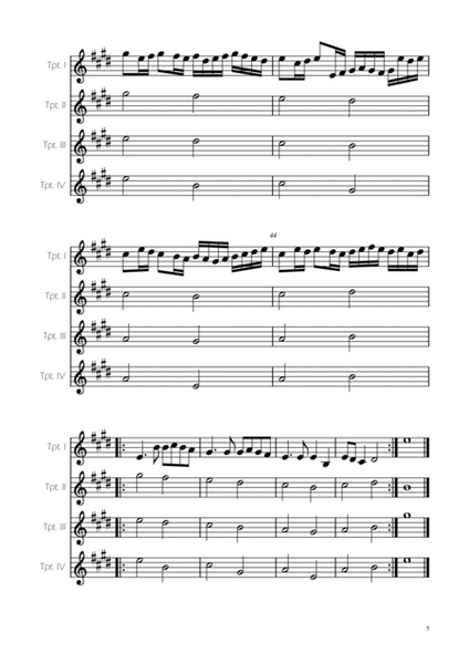 Canon in D - Pachelbel - Trumpet Quartet image number null