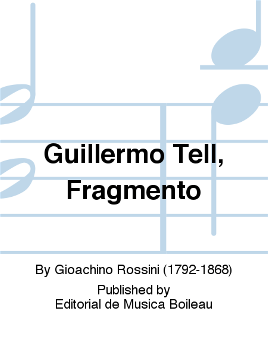 Book cover for Guillermo Tell, Fragmento