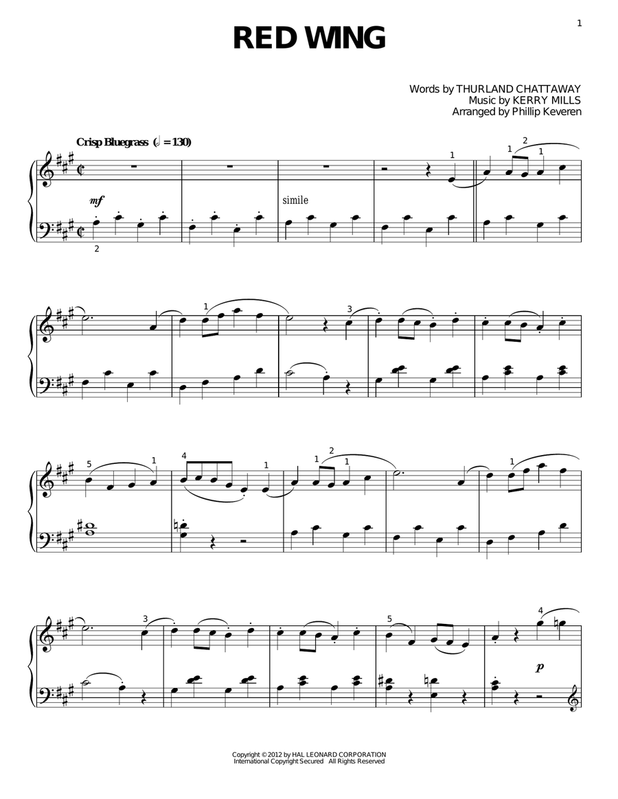 Red Wing (arr. Phillip Keveren)