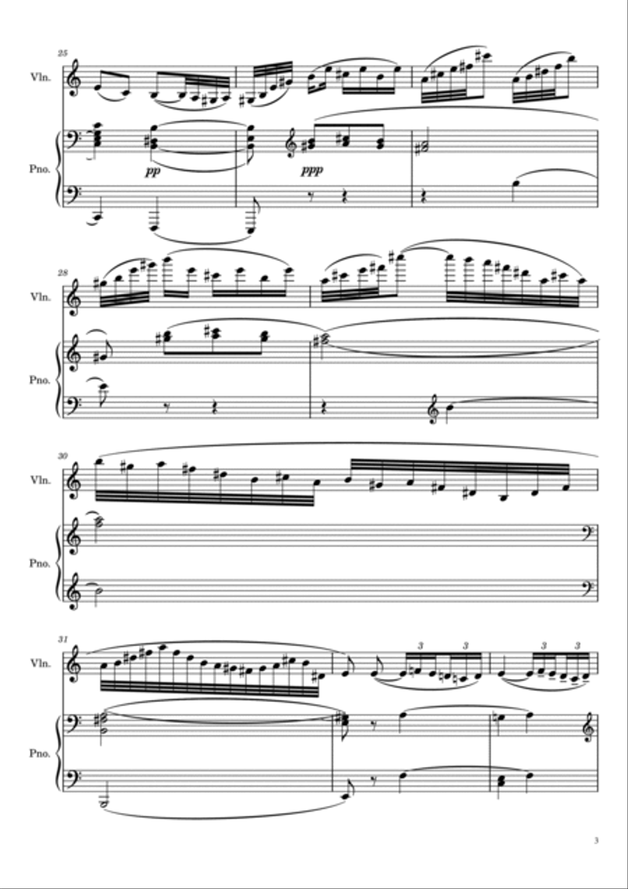 Saint Saëns - Introduction et Rondo Capriccioso Op.28 - For Piano and Violin Saint Saëns - Introduction et Rondo Capriccioso Op.28 - For Piano and Violin Violin Solo scores gallery preview page 3