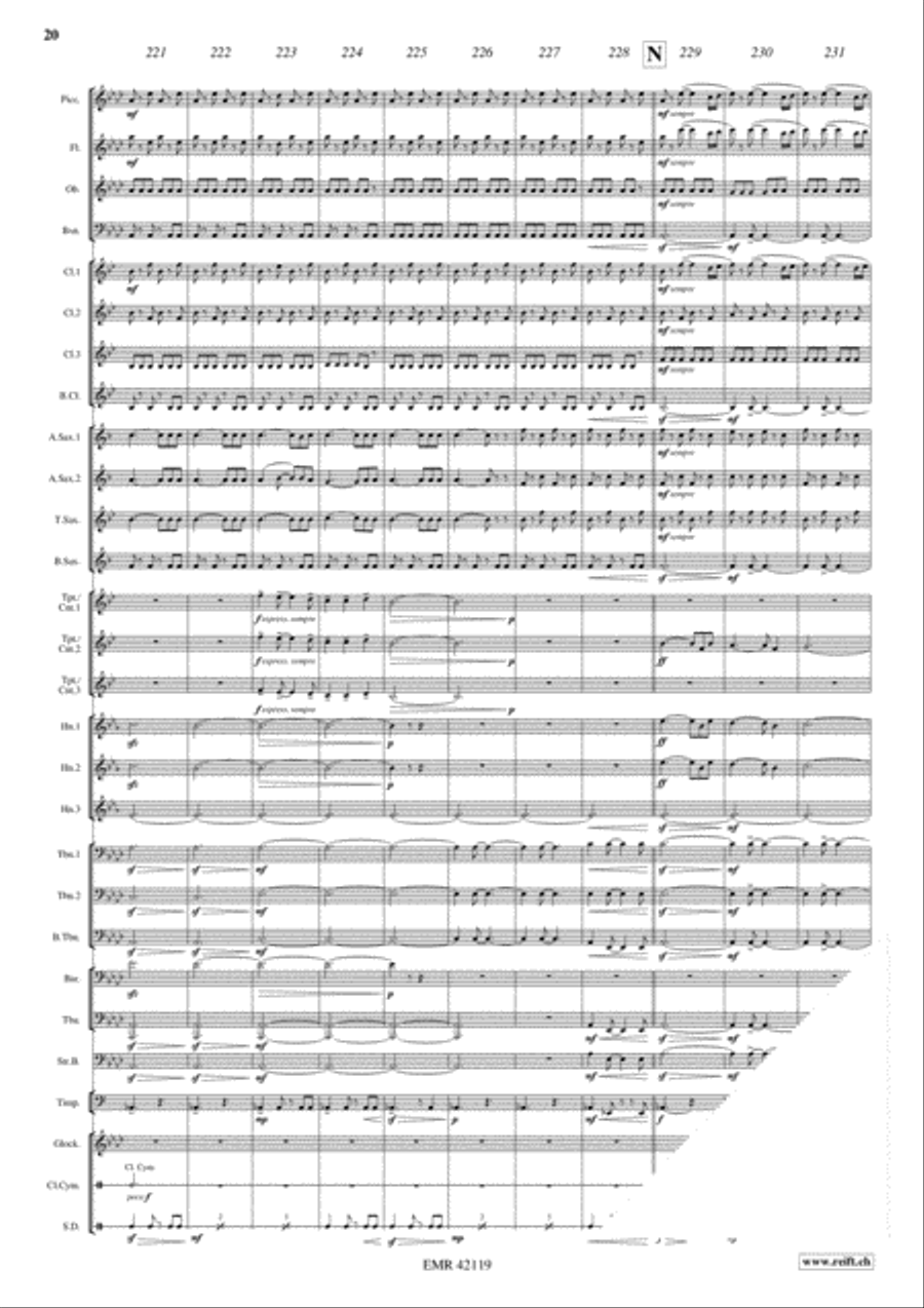 Back To Gaya Concert Band scores gallery preview page 8
