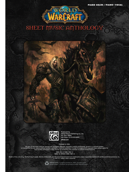 World of Warcraft Sheet Music Anthology